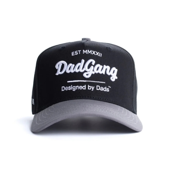 Dad Gang Brand | Black & Charcoal Grey Trucker Hat - Picture 6 of 6